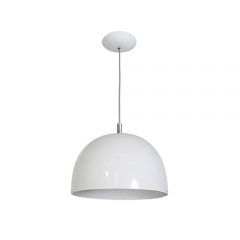 Pendente Color Dome Branco Attena Pendente Color Dome Branco Attena Mobly
