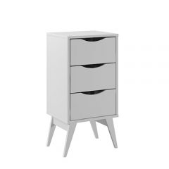 Gaveteiro 3 Gavetas Tutti Branco Madesa Gaveteiro 3 Gavetas Tutti Branco Madesa Mobly