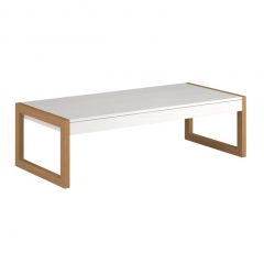 Mesa de Centro Square Branco e Mel Mesa de Centro Square Branco e Mel Mobly