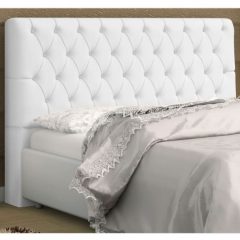 Cabeceira Lais Casal 140 cm Corino Branco Casa Chick