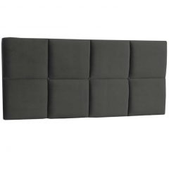 Painel Cabeceira Poliana Queen 160 cm Suede Cinza