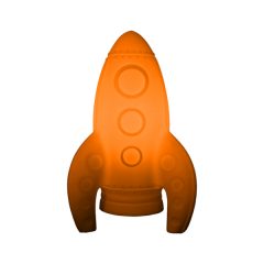 Luminária - Foguete laranja