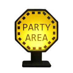 Luminária - Placa Party Area