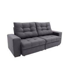 LinoForte-SofC3A1-3-Lugares-RetrC3A1til-e-ReclinC3A1vel-Biarritz-Suede-Grafite-8216-491466-1