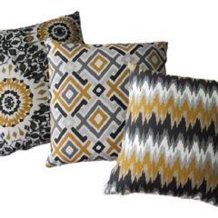 Sweet-Home-Decor-Conjunto-3-capas-para-Almofadas-Soft-Hitz-GeomC3A9trico-Amarelo-com-preto-8183-162224-1