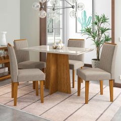 New-Ceval-Conjunto-de-Mesa-de-Jantar-com-Tampo-de-Vidro-e-4-Cadeiras-Ana-IV-Veludo-Linho-Off-White-e-Creme-5879-047657-1